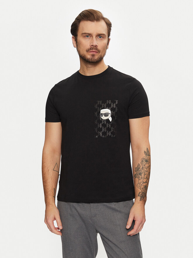 KARL LAGERFELD KARL LAGERFELD T-Shirt 755095 551251 Μαύρο Regular Fit