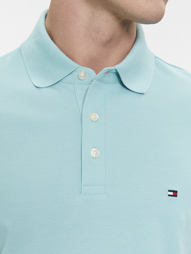 Tommy Hilfiger Tommy Hilfiger Pólóing 1985 MW0MW17771 Kék Slim Fit