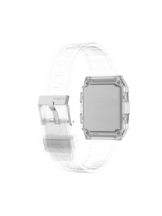 Timex Ročna ura Timex Q LCA TW2W45200 Transparentna