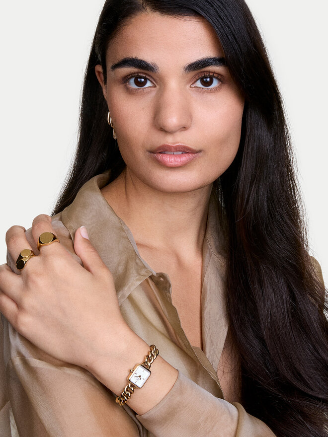 Daniel Wellington Pulkstenis Daniel Wellington Jolie Chain 15 DW00100836 Zelta