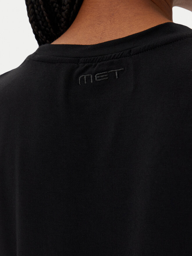 MET MET T-Shirt M10 262TP Μαύρο Regular Fit