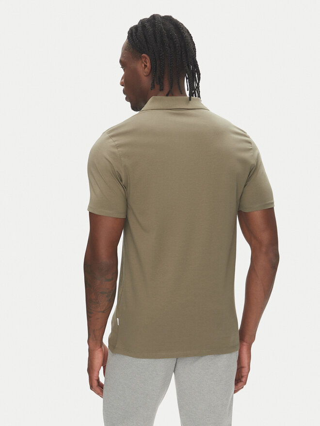 Lindbergh Lindbergh Поло 30-404036 Хакі Slim Fit