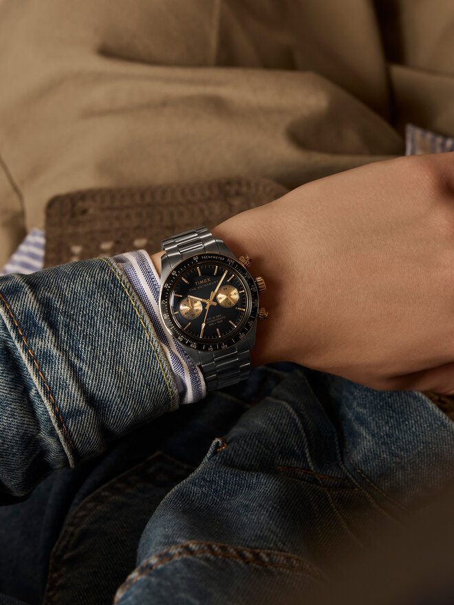 Timex Часовник Timex Waterbury Heritage TW2Y24000 Черен