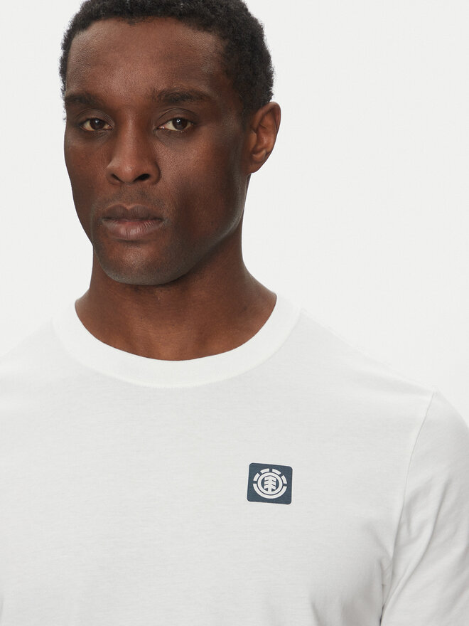 Element Element Camiseta ELYZT00496 Blanco Regular Fit