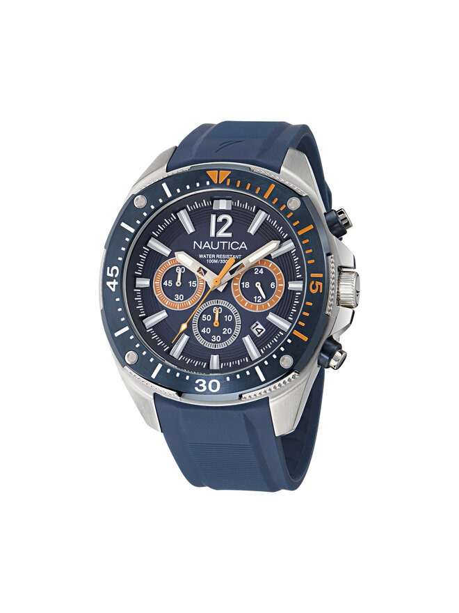 Nautica Ročna ura Nautica Sporty SET NAPBSS504 Srebrna