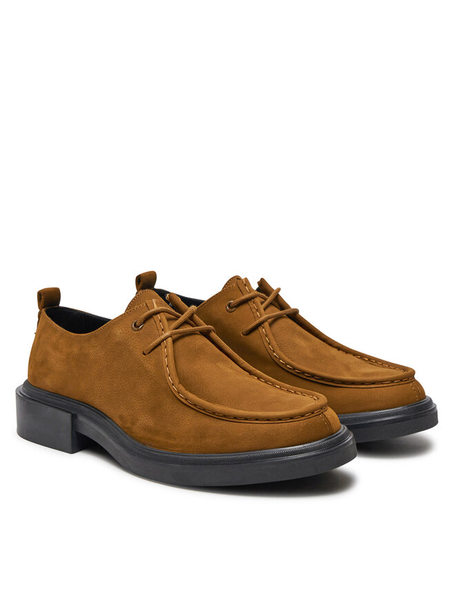 Calvin Klein Nizki čevlji Calvin Klein Apron Lace Up Nb HM0HM01636 Rjava