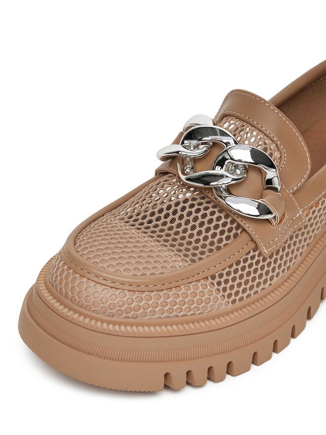 DeeZee Loafersy DeeZee 60062D-2 Brązowy