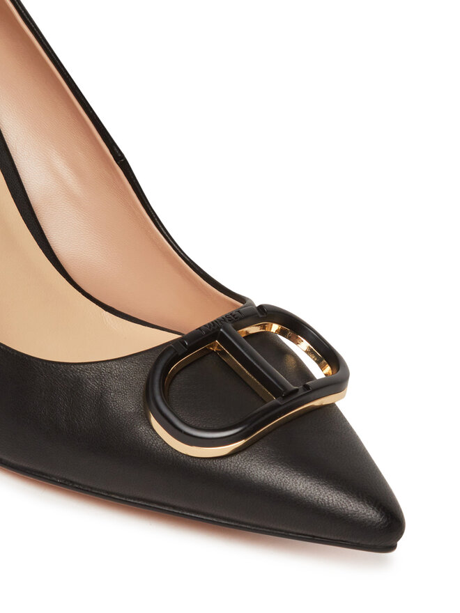 TWINSET Pantofi cu toc subțire TWINSET 251TCP060 Negru