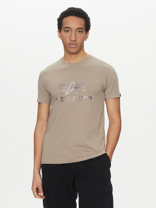 Alpha Industries Alpha Industries Camiseta Basic 100501 Beis Regular Fit