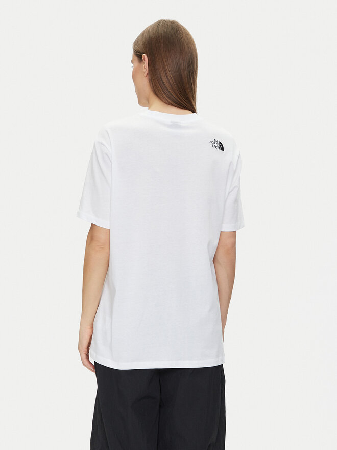 The North Face The North Face Marškinėliai NF0A87NQFN41 Balta Oversize