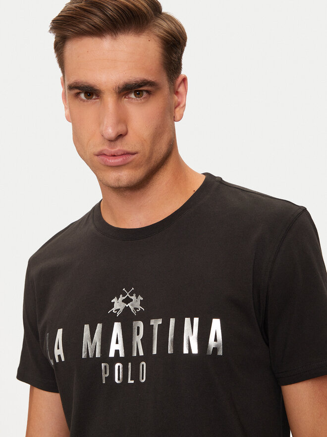 La Martina La Martina Póló ZMR322 JS206 Fekete Regular Fit