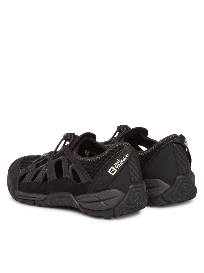 Jack Wolfskin Sandały Jack Wolfskin Levente Sandal A64080 S Czarny