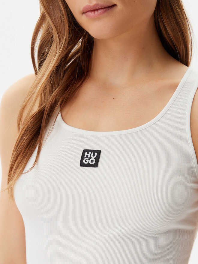 HUGO HUGO Τοπ 50534928 Εκρού Regular Fit