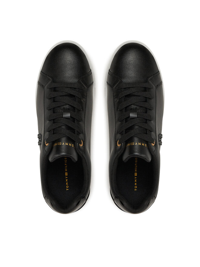 Tommy Hilfiger Snīkeri Tommy Hilfiger Th Platform Court Sneaker FW0FW08614 Melns