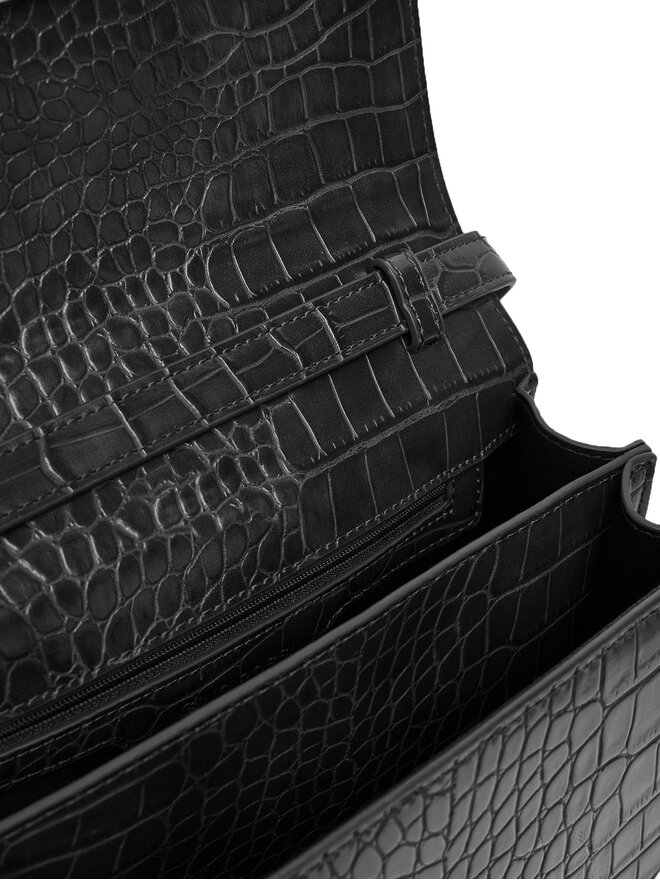 GINO ROSSI Handtasche Gino Rossi CEO-LINA-KQ44-CROCCO Schwarz
