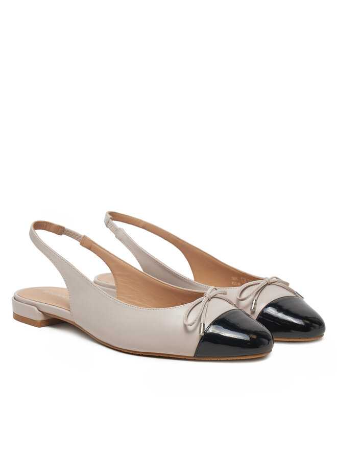 Stuart Weitzman Sandały Stuart Weitzman Sleek Bow SJ075 Beżowy