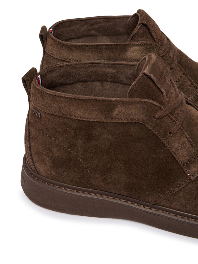 Tommy Hilfiger Schnürschuhe Tommy Hilfiger Comfort Suede Chukka FM0FM06074 Braun