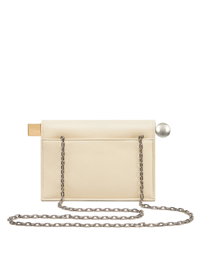 JACQUEMUS Geantă JACQUEMUS La Petite Pochette Rond C 241BA392-3171 Écru