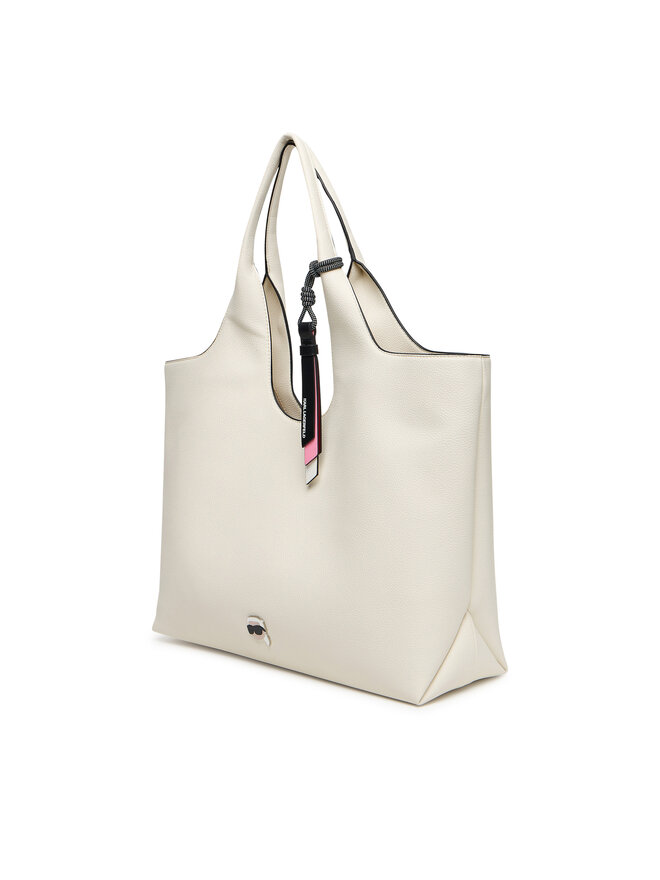 KARL LAGERFELD Ročna torba KARL LAGERFELD A3W30096 Bela