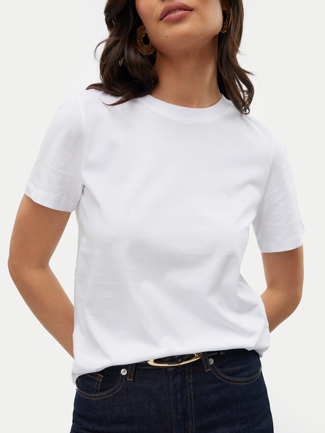 Vero Moda Vero Moda T-Shirt Paulina 10316991 Weiß Regular Fit