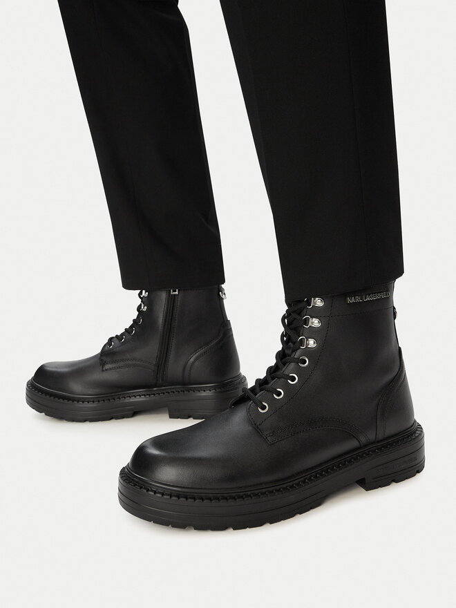 KARL LAGERFELD Schnürstiefeletten KARL LAGERFELD Miles KL10255 Schwarz