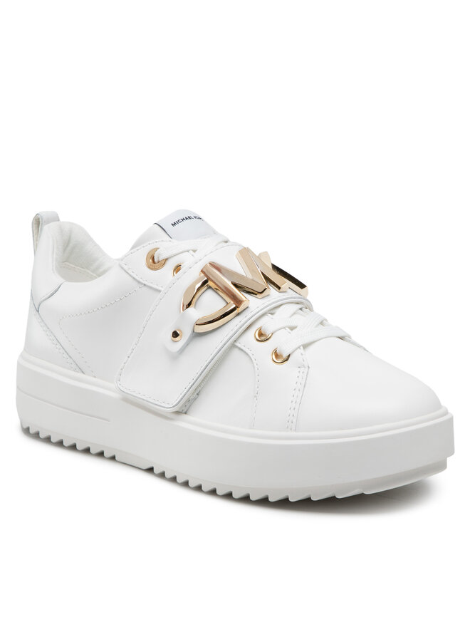 MICHAEL Michael Kors Snīkeri MICHAEL Michael Kors Emmett Strap Lace Up 43S2EMFS3L Balts