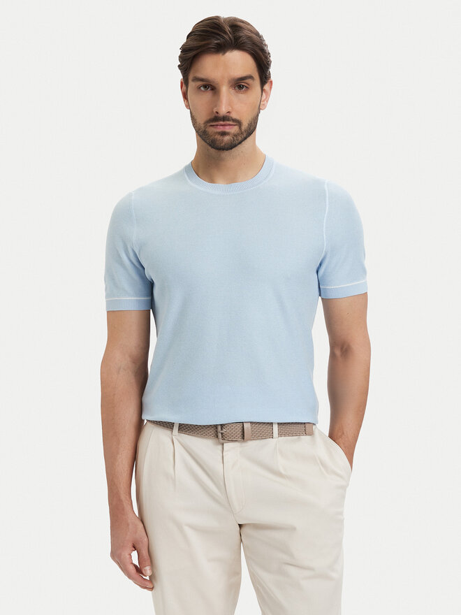 BOSS BOSS T-Shirt H-Nalon 50560482 Hellblau Regular Fit