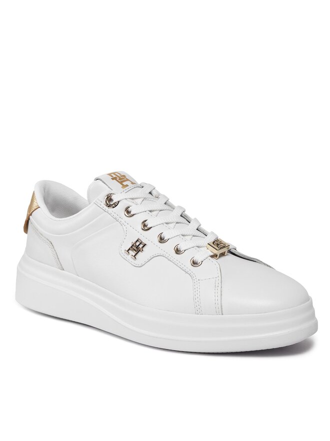 Sneakers Tommy Hilfiger Pointy Court Sneaker Hardware FW0FW07780 Weiß