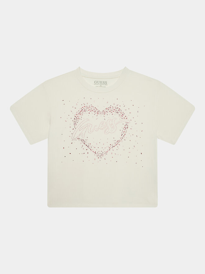 Guess Guess T-Shirt J3BI06 J1314 Écru Regular Fit