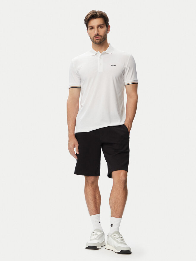 BOSS BOSS Poloshirt Game 1 50564785 Weiß Slim Fit