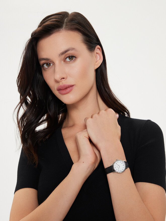 Timex Zegarek Timex Easy Reader Classic TW2W32500 Czarny
