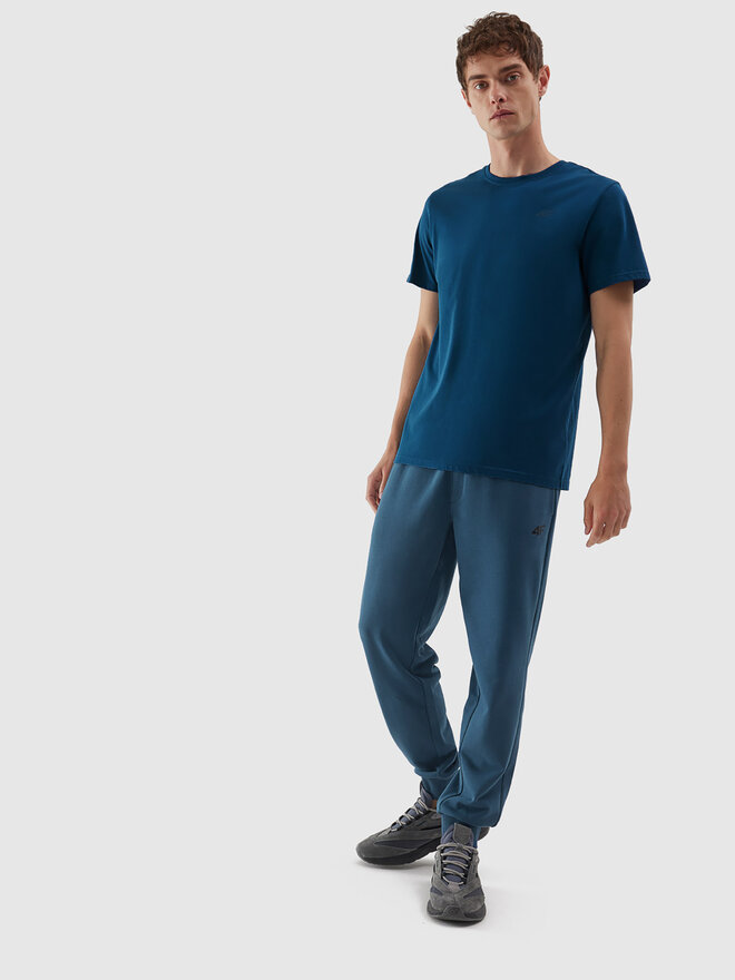 4F 4F Marškinėliai 4FAW23TTSHM0876 Mėlyna Regular Fit