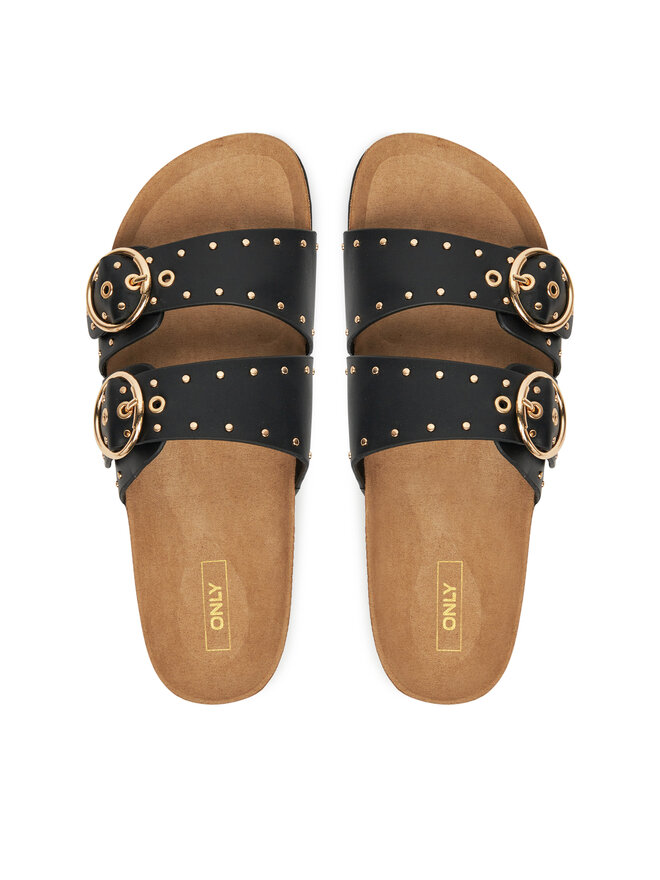 ONLY Shoes Natikače ONLY Shoes Onlmaxi-15 Pu Studs Buckle 15341190 Crna