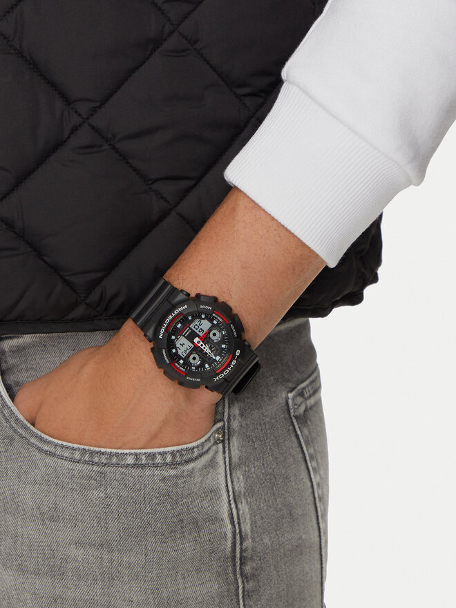 G-Shock Zegarek G-Shock GA-100-1A4ER Czarny