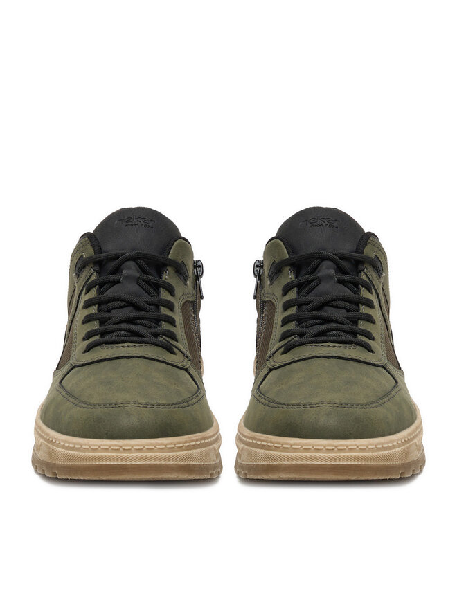 Rieker 37004 Sneaker Alto Uomo | Collezione Comfort E Style, Colore Nero, Larghezza Extra E Soletta Morbida