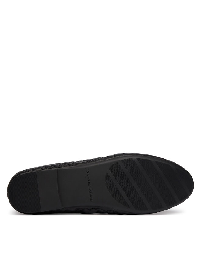 Tommy Hilfiger Ballerinas Tommy Hilfiger Th Quilted Ballerina FW0FW09264 Schwarz
