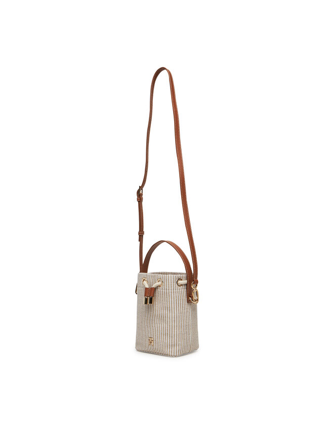 Tommy Hilfiger Bolso Tommy Hilfiger Th Premium Beach Le Bucket AW0AW17215 Beis