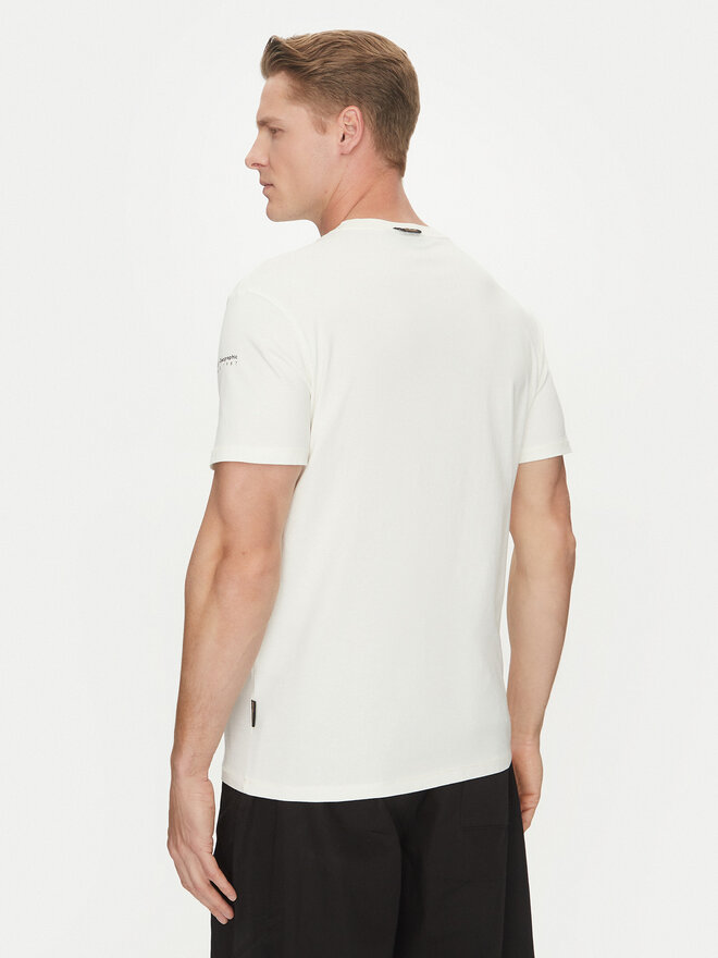 Napapijri Napapijri T-Shirt S-Badge NP0A4I3N Weiß Regular Fit