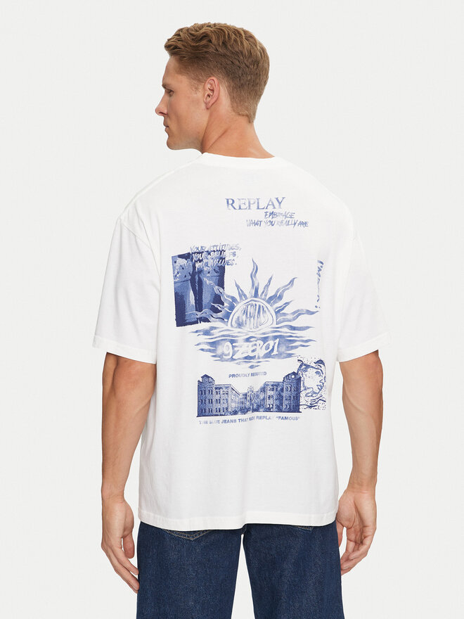 REPLAY Replay Marškinėliai M6990 .000.23454 Juoda Loose Fit