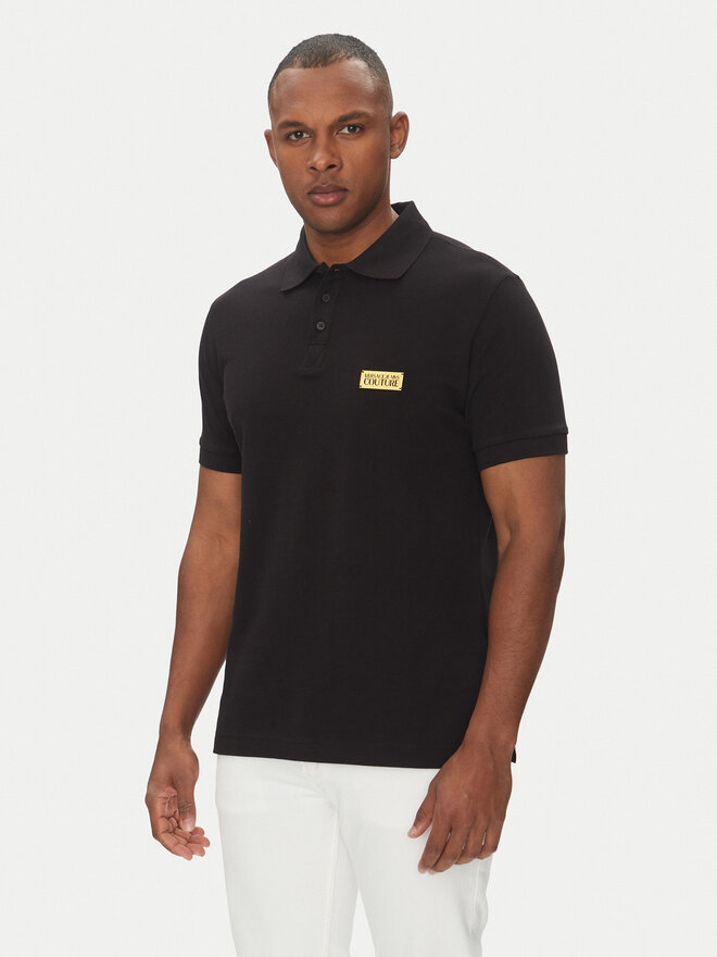 Versace Jeans Couture Versace Jeans Couture Poloshirt 78GAGT08 Schwarz Regular Fit