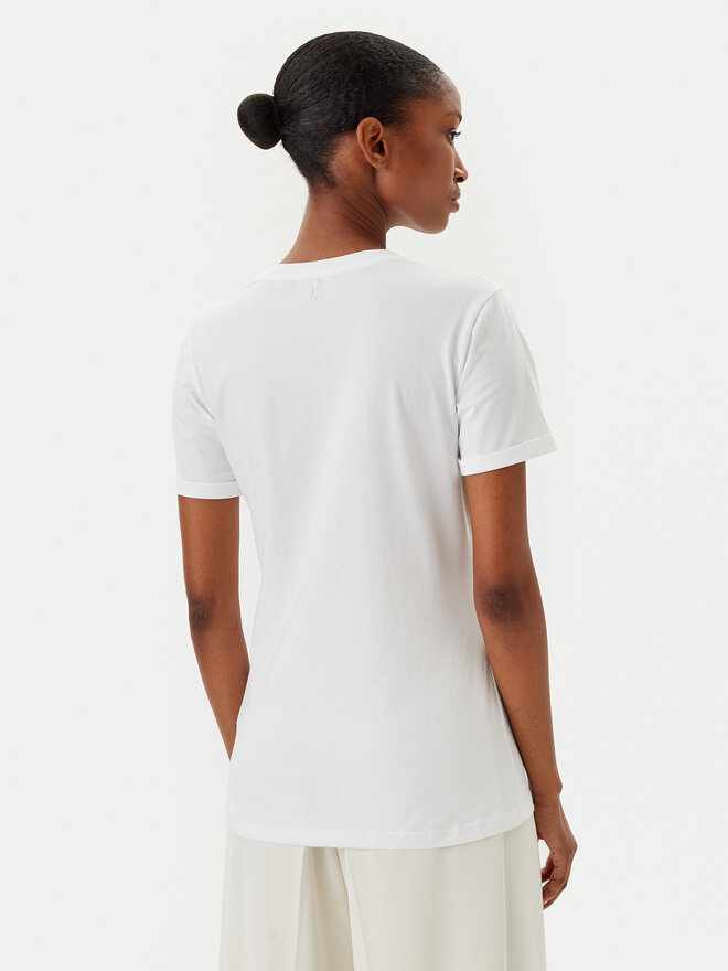 Fracomina Fracomina T-Shirt FR25ST3019J401N5 Weiß Regular Fit