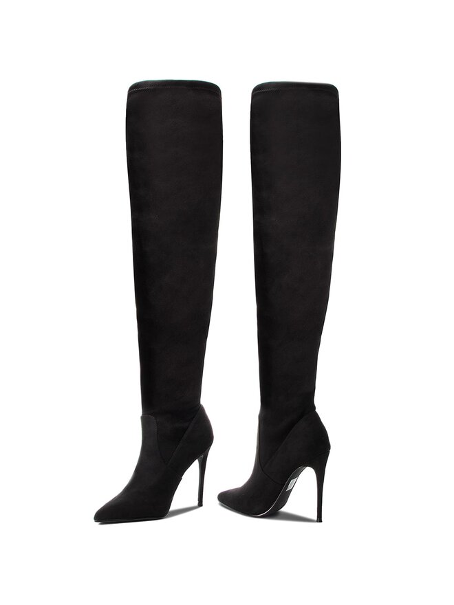 Steve Madden Чоботи Steve Madden Dade Overknee Boot SM11000150-04001-001 Чорний