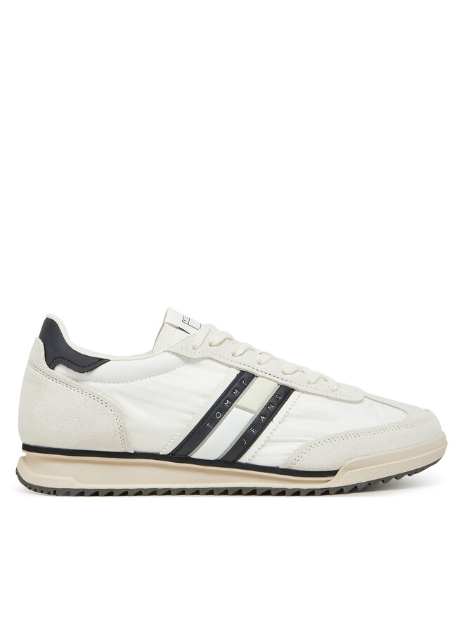 Tommy Jeans Sneakersy Tommy Jeans Tjm Retro Runner Cleated EM0EM01527 Biały
