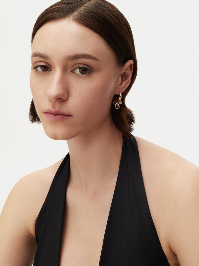 Guess Náušnice Guess JUBE05 095JW Zlatá