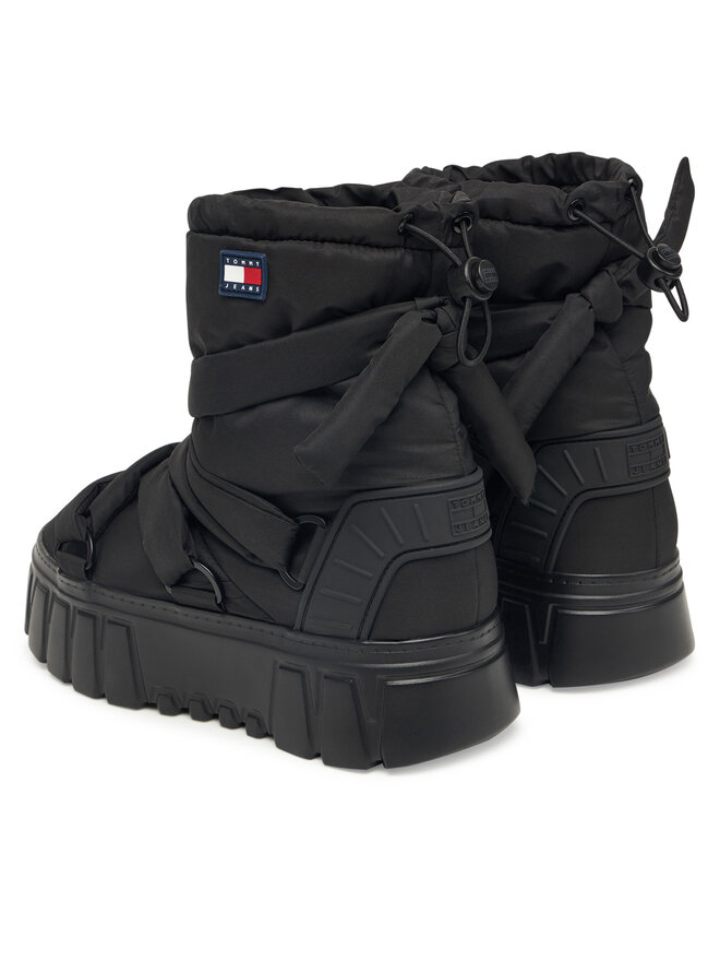 Tommy Jeans Schneeschuhe Tommy Jeans Tjw Chunky Snow Boot Nylon EN0EN02842 Schwarz