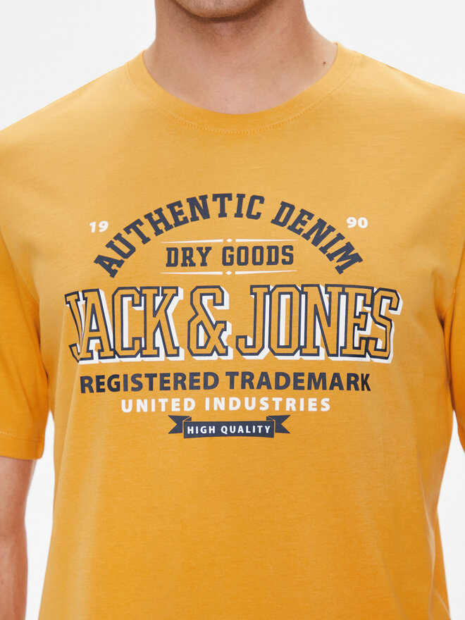 Jack&Jones Jack&Jones Футболка Logo 12254862 Жовтий Standard Fit