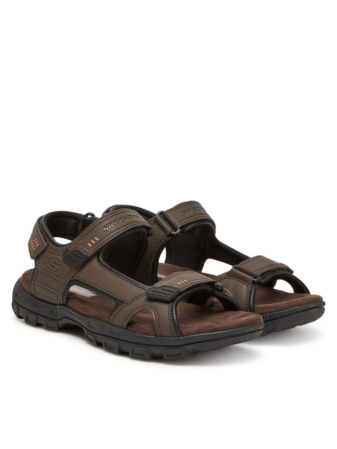 Skechers Sandały Skechers Garver-Louden 64487/BRN Brązowy