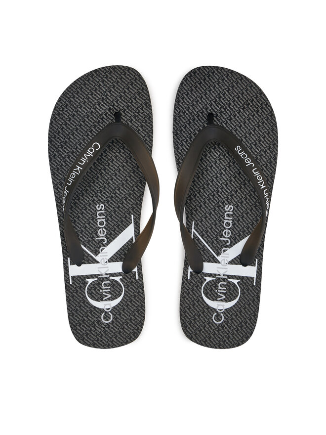 Calvin Klein Jeans Σαγιονάρες Calvin Klein Jeans Beach Sandal Glossy YM0YM00952 Μαύρο