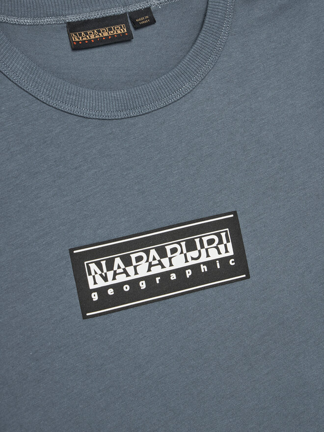 Napapijri Napapijri Marškinėliai Chamois NP0A4ILE M Mėlyna Regular Fit