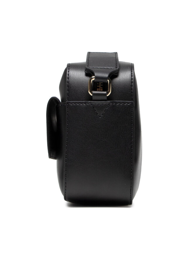 Tommy Hilfiger Ročna torba Tommy Hilfiger Iconic Tommy Camera Bag Sign AW0AW10958 Črna